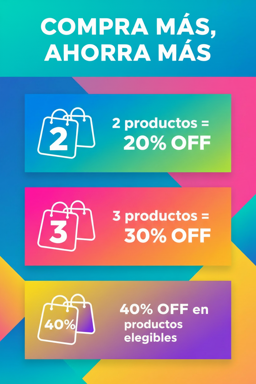 Banner con bolsa de compras 40% OFF