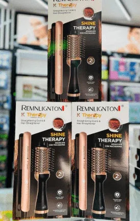 Combo Cepillo Secador + Plancha keratina - SoloOffertas.com